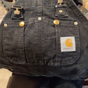Mens Carhartt quilt lined bibs